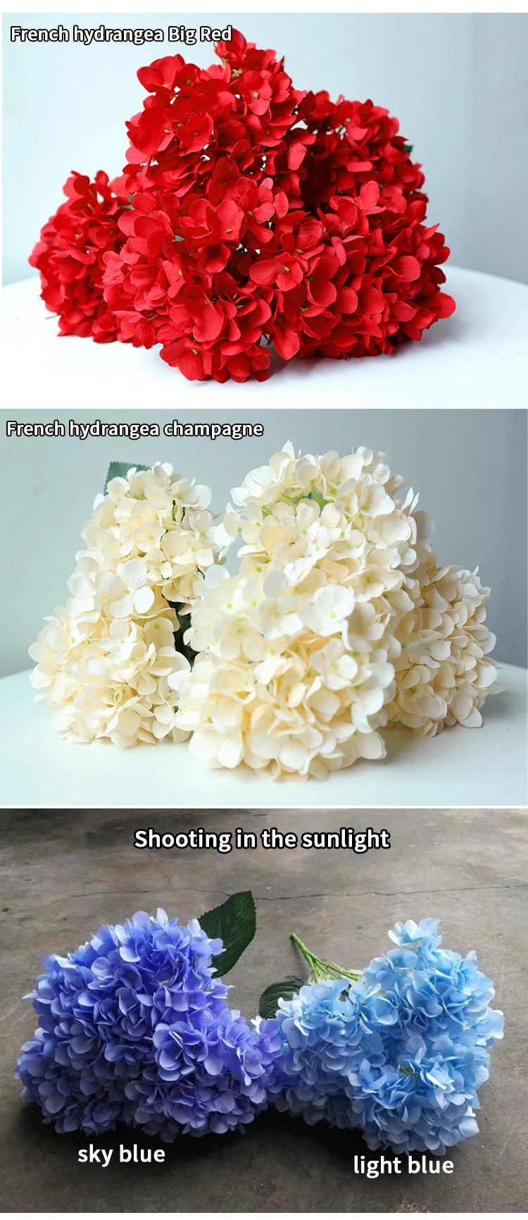 Silk Hydrangea Flower Bouquet