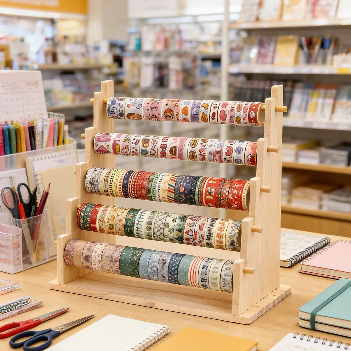 Wooden Jewelry Storage Rack