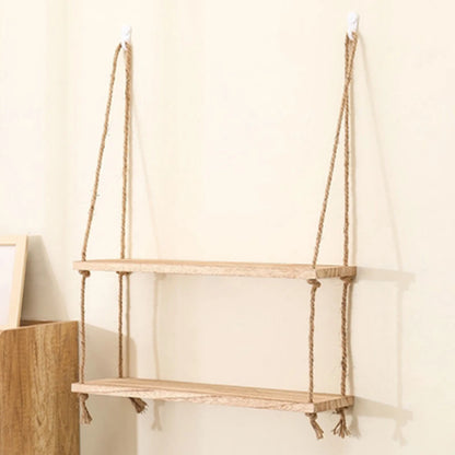 Wooden Hanging Floating Shelves